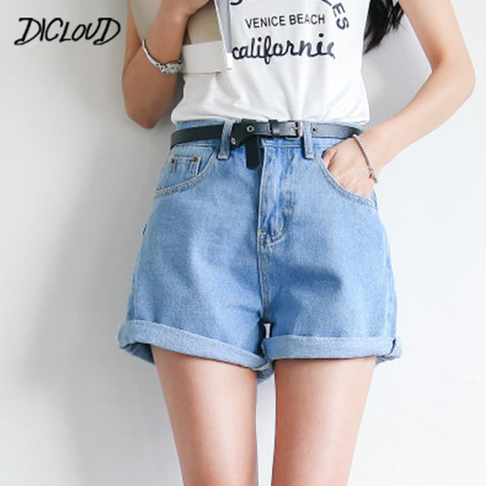 Solide Frauen Kleidung Denim Shorts Harajuku, Dünne Kurze Hosen für den Sommer