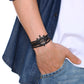 Ruder Charm Mehrschichtige Armbänder mit Leder SeilKette, Handgelenk Armreifen Schmuck