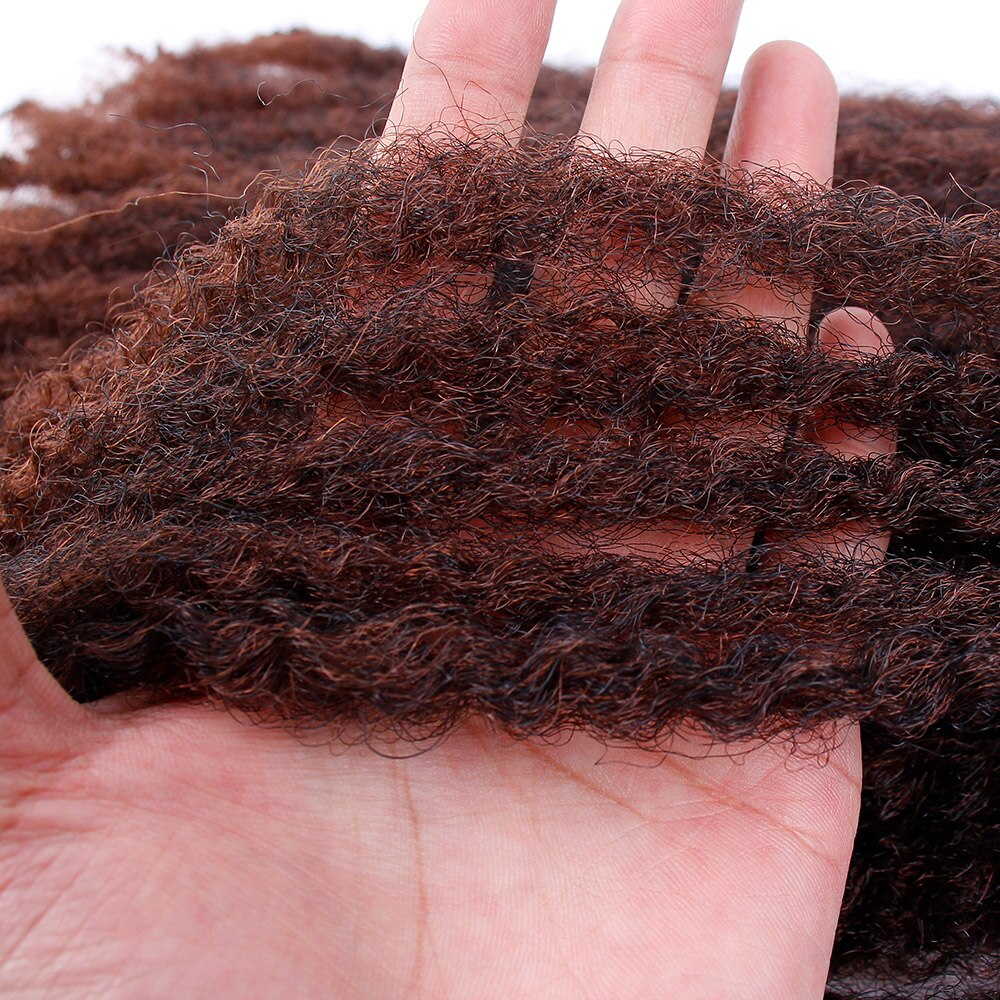 Black Star 18 Zoll Afro Kinky Curly Marley, Haar Ombre Synthetische Marley, Zöpfe Haarverlängerungen für Frauen