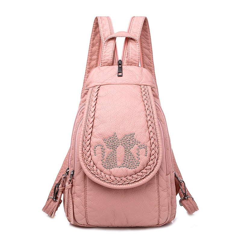 Hochwertiger Rücksack für Frauen, 2023 New White Freizeit-Tasche für Mädchen im Teenageralter