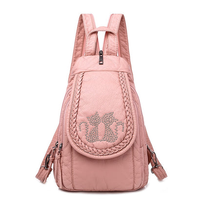 Hochwertiger Rücksack für Frauen, 2023 New White Freizeit-Tasche für Mädchen im Teenageralter