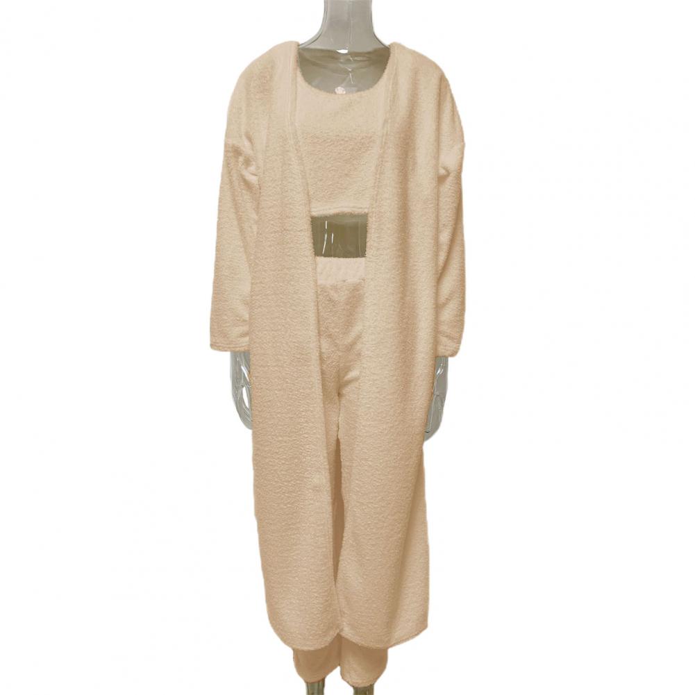 3 Teile / Satz Damen Langarm Strickjacke mit Hosen