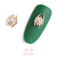 HNUIX 2Pieces 3D Metal Nail art Jewelry Japanese Nail Decorations Top Quality Crystal Manicure Zircon Diamond Charms Pendants