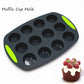 Silikon-Backformen, Kuchenform, Backformen, runde Cupcake-Pfanne, Mini-Muffinblech