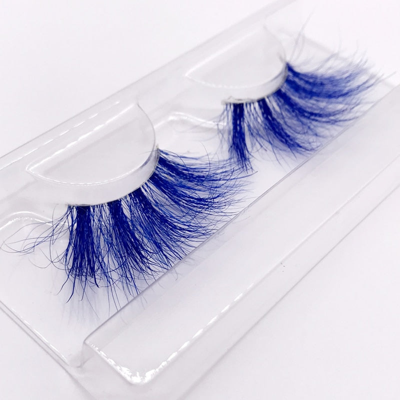25mm 3D handgefertigte braune Nerzwimpern, natürliche individuelle falsche Wimpern