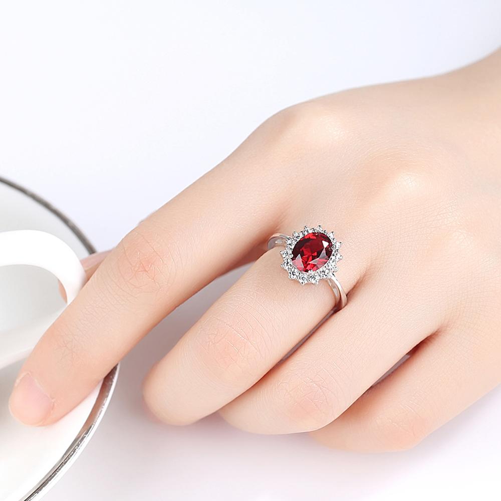 925 Sterling Silber Smaragd Saphir für Frauen, Verlobungsring, feiner Schmuck
