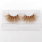 25mm 3D handgefertigte braune Nerzwimpern, natürliche individuelle falsche Wimpern