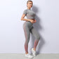 Damen Langarm Laufshirt atmungsaktiver Funktionsshirt , Yoga-Anzüge für Frauen