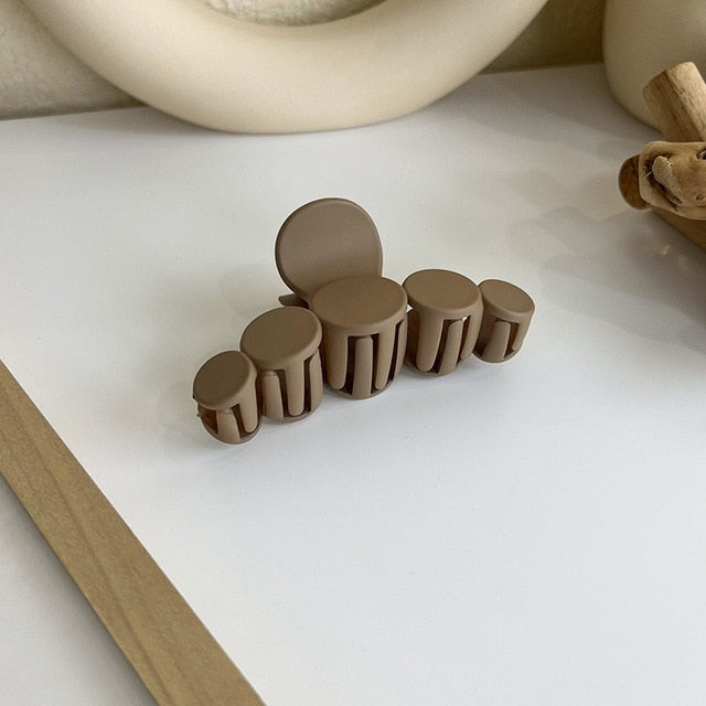 1pcs Koreanisch Kaffee Schwarz Großes Haar Krallen, Acryl Haarnadeln Barrette, Krabbe Haarspangen für Frauen & Mädchen