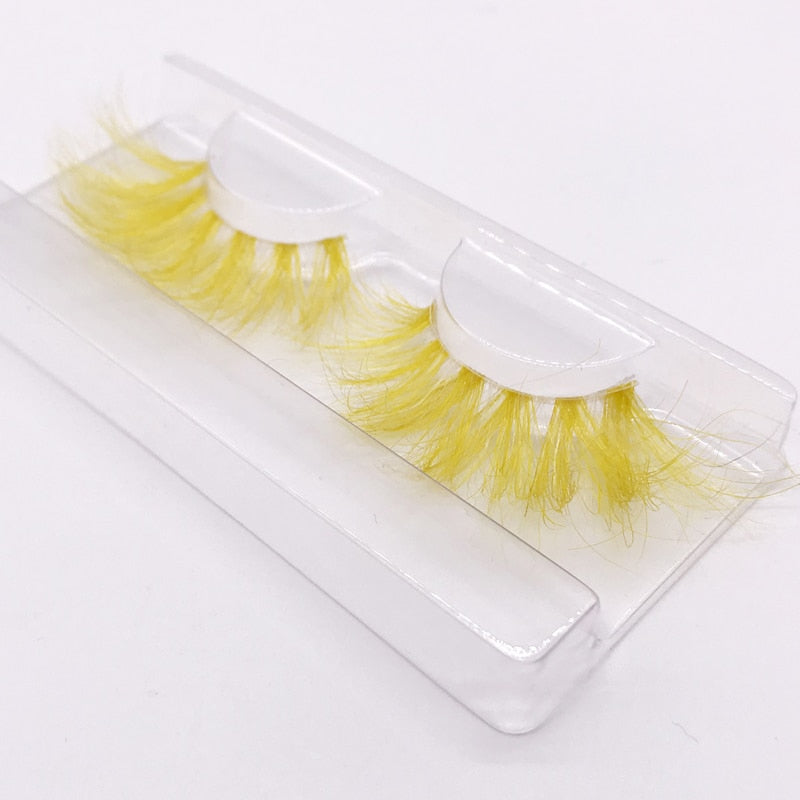 25mm 3D handgefertigte braune Nerzwimpern, natürliche individuelle falsche Wimpern
