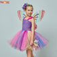 Mädchen Schmetterling Fee Kostüm Tutu Kleid, Flügel Kostüm Kinder Prinzessin Geburtstagsfeier Halloween Cosplay Kinder Frühling Tüllkleid