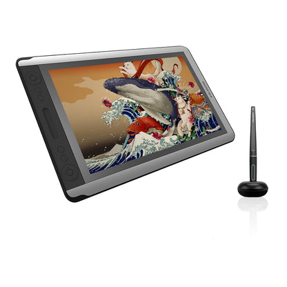 HUION Kamvas 16 Pen Display 15,6 Zoll Digital Graphik Drawing, Tablet Monitor mit 8192 Levels Digital Stylus