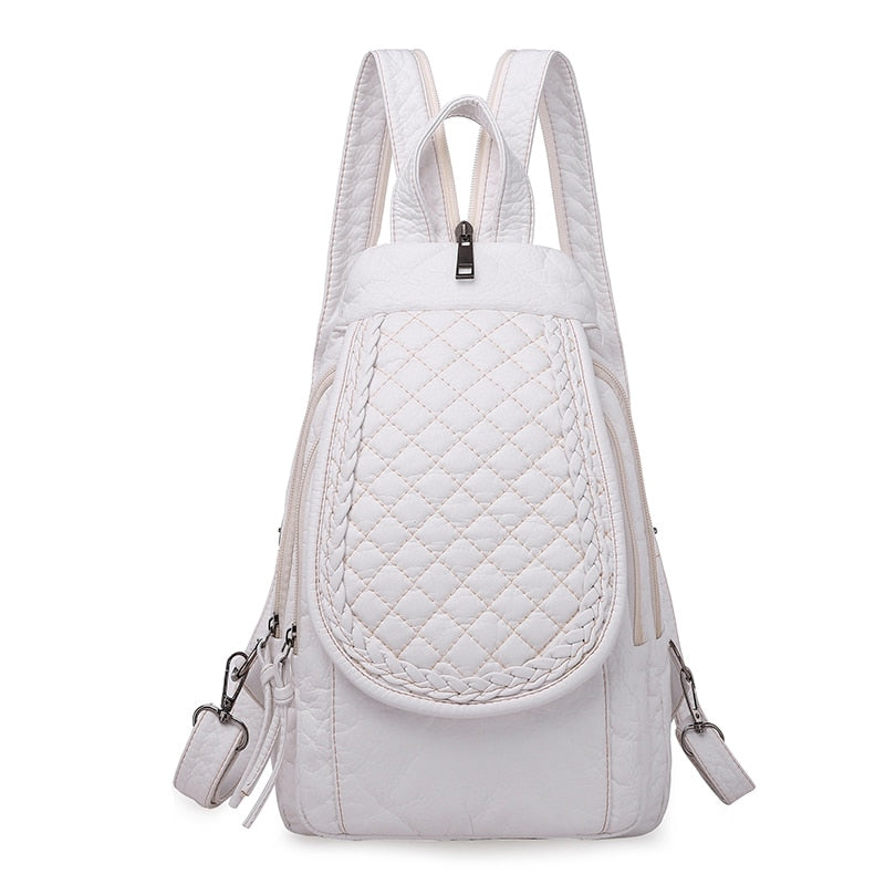 Hochwertiger Rücksack für Frauen, 2023 New White Freizeit-Tasche für Mädchen im Teenageralter