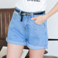Solide Frauen Kleidung Denim Shorts Harajuku, Dünne Kurze Hosen für den Sommer