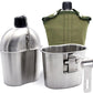 3 Teile/Satz Edelstahl Militär Kantine Tasse, tragbare Kantine Tasse mit Deckel