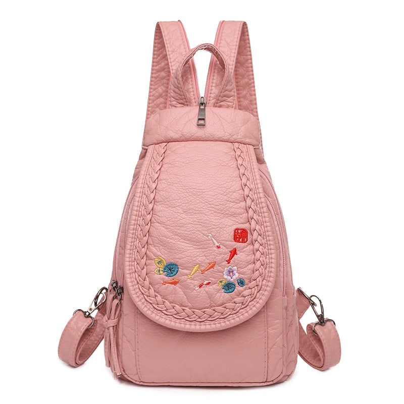 Hochwertiger Rücksack für Frauen, 2023 New White Freizeit-Tasche für Mädchen im Teenageralter