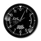 Klassische runde Wanduhr mit Höhenmesser