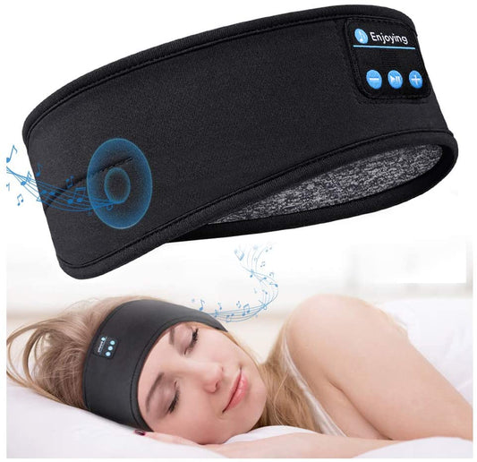 Bluetooth-Schlafkopfhörer, Sport-Stirnband, kabellosen Musik-Kopfhörer, Augenmaske für Seitenschläfer