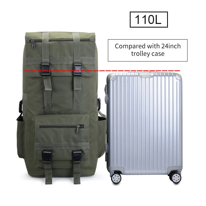 110L Rücksack mit großem Fassungsvermögen Militärische Taktik Molle, Army Bag Herrenrücksack, Rücksack für Wanderreiserucksäcke
