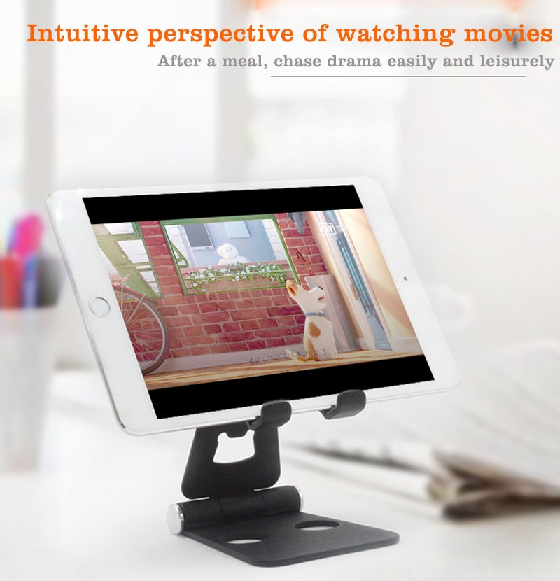 Handy-Desktop-LCD-Monitorhalterung, tragbarer, verstellbarer Ständer für iPad, Tablet, Bett, Fernsehen, Live-Aluminiumlegierung