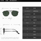 Klassische Sonnenbrille mit polarisierten Retro-Metallrahmen für Herren & Damen, Sonnenbrille  Markendesign