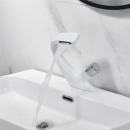 Messing Chrom Waschbecken Wasserhahn für Badezimmer, Einzigen Griff Einloch Kran