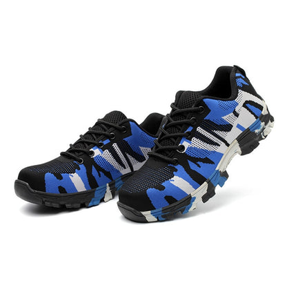 Anti-Smashing Pannensichere Sicherheitsschuhe, Herren & Damen Steel Toe Air Work Sneakers