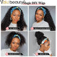 28 Zoll lange Afro Kinky Curly Stirnband Perücken, Synthetische Eis Stirnband Perücke für schwarze Frauen