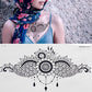 temporäre mode Tattoos-Schmuck, Körperaufkleber für Ägypten arabisch indische Sexy Tattoos-Muster