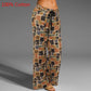 Celmia Vintage Damen Breite Bein Hose 2023, Sommer Palazzo Mode lange Hosen