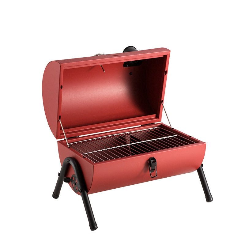 Tragbarer Outdoor-BBQ-Grill für 2–4 Personen, Terrasse, Camping, Picknick, Grillofen