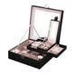 Casegrace Multi-Layer Jewelry Box Organizer, Samt-Aufbewahrungsbox für Uhren, Ohrringe & Halsketten