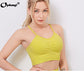 Frauen Nahtlose Yoga Set Sport-BH, Hohe Taille Leggings Fitness Sets
