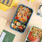 850 ml/1100 ml tragbare Lunchbox Lebensmittelbehälter Mikrowelle geeignet, Bento-Boxen Lunchbox mit Besteck-Sets