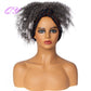Hair Big Afro Kinky Curly Stirnband Perücken für Frauen Synthetisches Haar Perücken Turban Wrap Hair Style