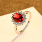925 Sterling Silber Smaragd Saphir für Frauen, Verlobungsring, feiner Schmuck