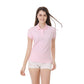 Mehrfarbiges Kurzarm Damen-POLO-Hemd, Sommeroberteile,  elastischer Hemdkragen, 100 % Baumwolle