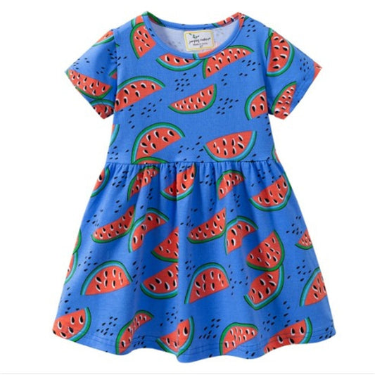Wassermelone Kinderkleidung, Tutukleid für  Mädchen, Sommer-Mädchenkleidung