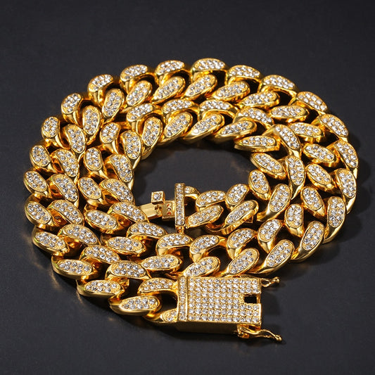 18 Karat Echt Vergoldette Halskette/Platin überzogen, Weißgold Halsband Halskette Armband