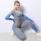 Damen Langarm Laufshirt atmungsaktiver Funktionsshirt , Yoga-Anzüge für Frauen