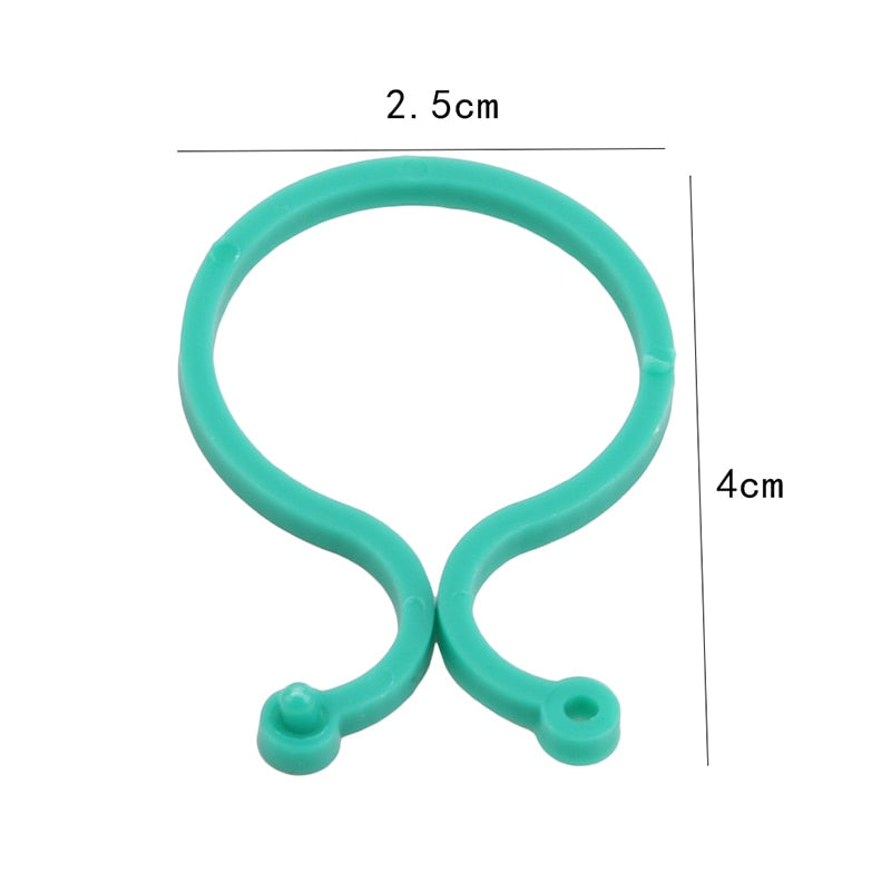 50/100 Stück Gartenpflanzenhalter-Spalier-Clips