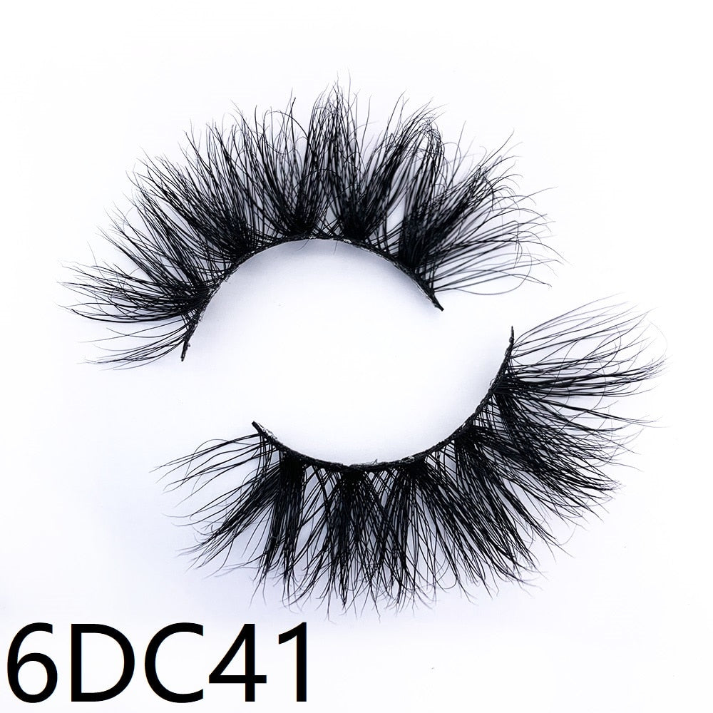 20 mm 3D echte Nerzwimpern, 6DC-Serie Wimpern, 18 mm bis 22 mm Länge