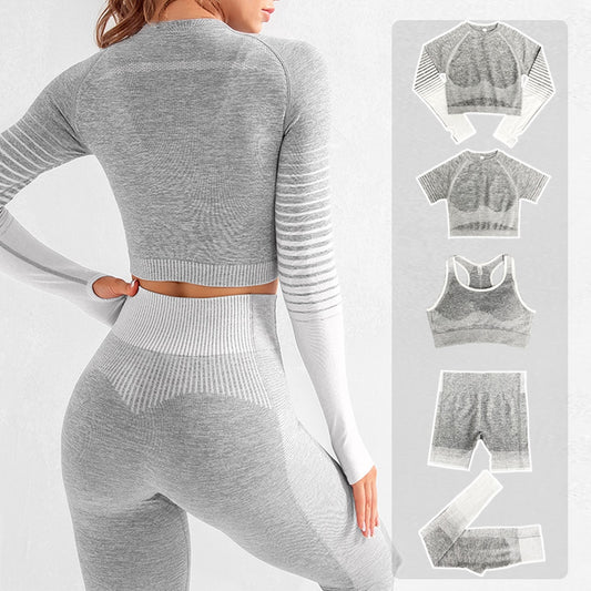 2/3/5 stücke Nahtlose Damen Sportbekleidung & Yoga-Set