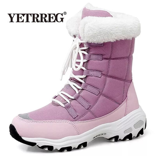 Marke Winter Frauen Schneestiefel Hohe Qualität und Wasserdicht
