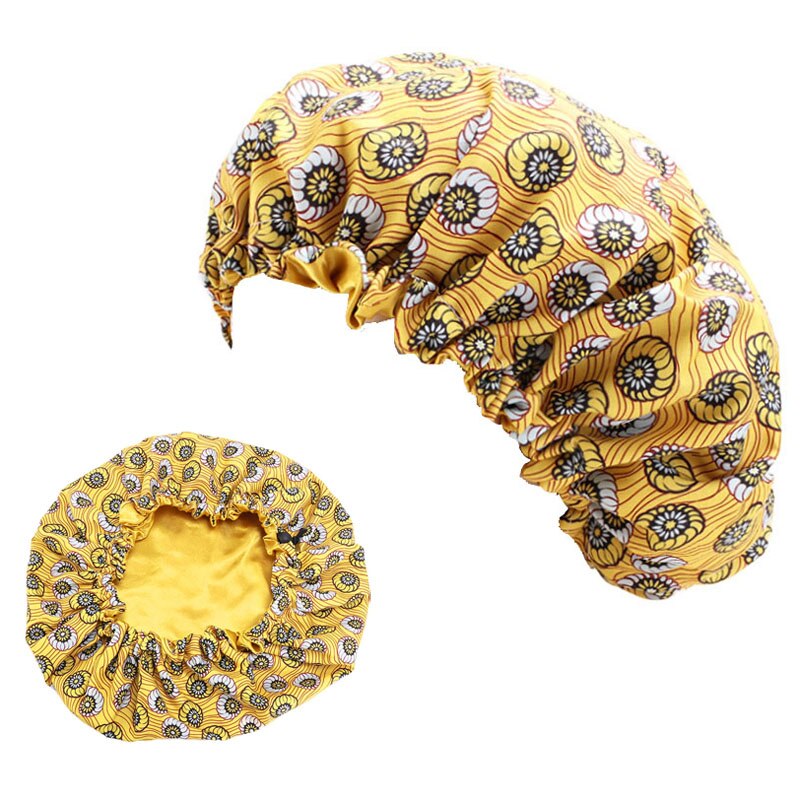 2 pcs/set Schlafmütze für Eltern und Kinder Afrikanischer Druck, Turban Haarabdeckung