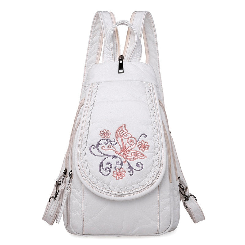 Hochwertiger Rücksack für Frauen, 2023 New White Freizeit-Tasche für Mädchen im Teenageralter