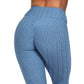 Sports Leggings Damen, Anti-Cellulite dehnbare Sporthose Hohe Taille