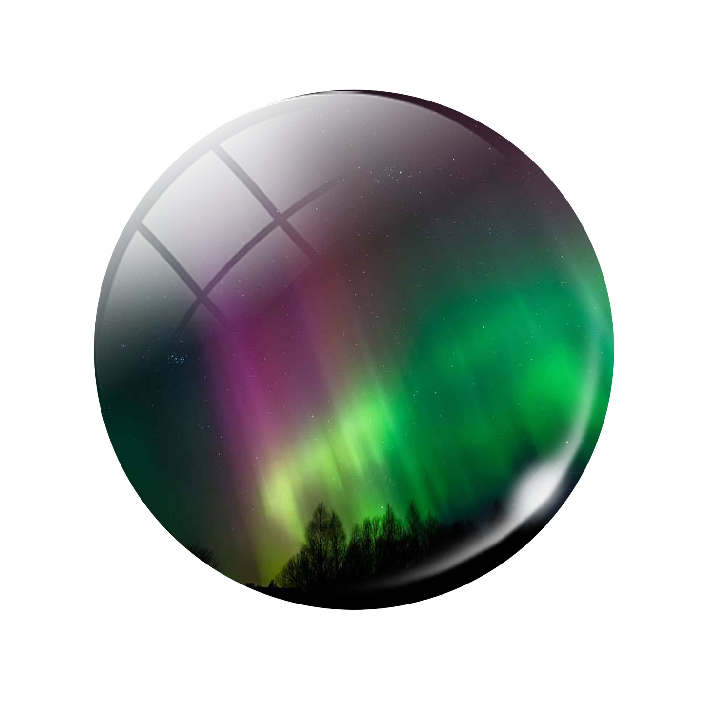Aurora Luminous Kühlschrank-Aufkleber, magnetisch, im Dunkeln leuchten, neue 30 mm Glascabochon-Kühlschrankmagnete, niedliche Heimdekoration