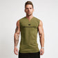 Kompression ärmelloses Herren Tanktop Trainingsweste mit V-Ausschnitt