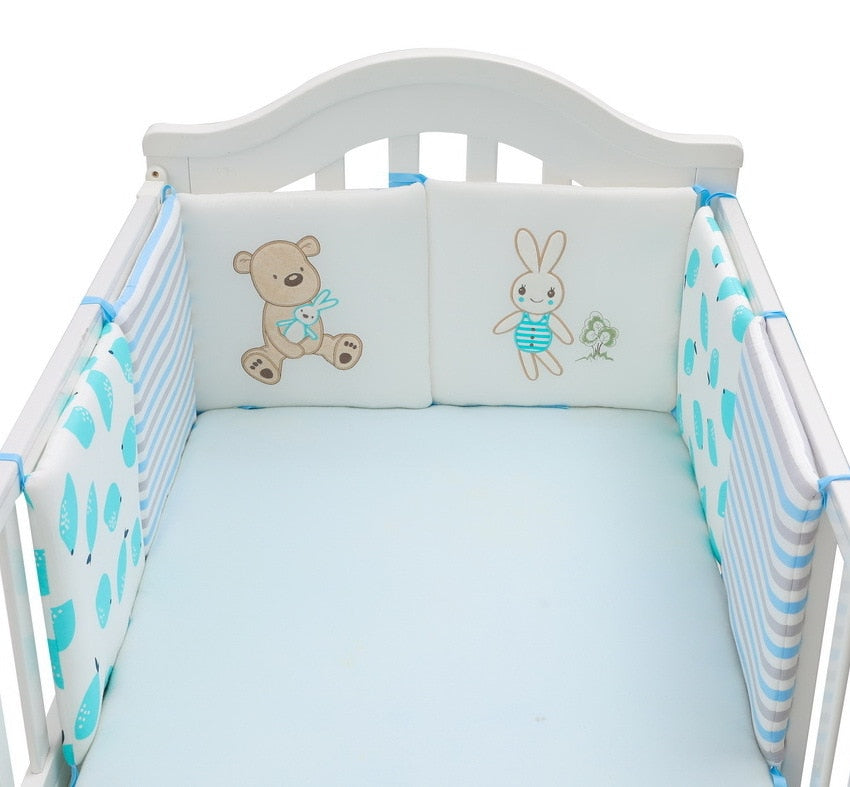 6 Stück/Set Kinderbett Nestchen Baby Kopfschutz in der Krippe, Babybett Schutz